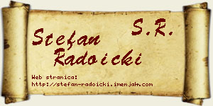 Stefan Radoički vizit kartica